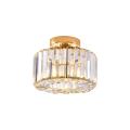 Plafon Galactico z eleganckim szklanym kloszem w stylu Glamour złote elementy LP-2383/1C GD Light Prestige