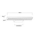 Minimalistyczny kinkiet łazienkowy Aqua LED zmienna barwa światła LP-987/1W S BK Light Prestige