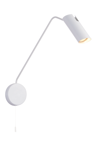 Kinkiet z wysięgnikiem i sznurkowym włącznikiem FUTURO biały na GU10 LP-17001/1WL WH Light Prestige