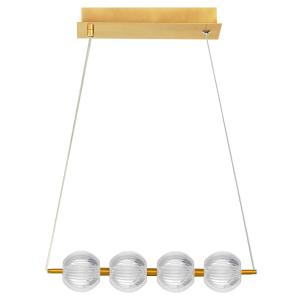Lampa wisząca nad stół BRILLANT LED CCT złote dodatki LP-3303/4L GD Light Prestige
