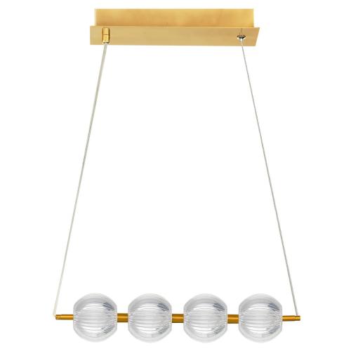 Lampa wisząca nad stół BRILLANT LED CCT złote dodatki LP-3303/4L GD Light Prestige