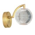 Nowoczesny kinkiet ścienny złoty BRILLANT LED z ozdobnym kloszem LP-3303/1W GD Light Prestige