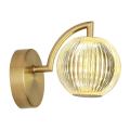 Nowoczesny kinkiet ścienny złoty BRILLANT LED z ozdobnym kloszem LP-3303/1W GD Light Prestige
