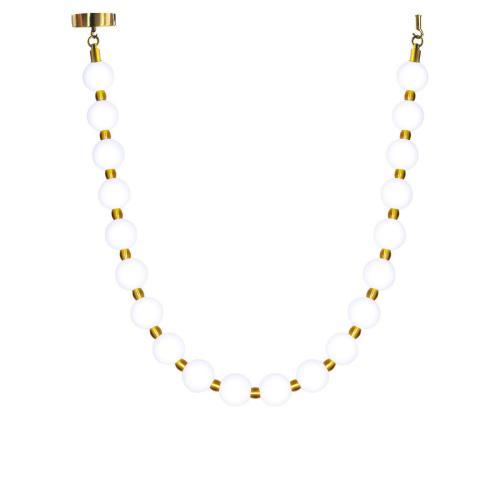 Nowoczesna lampa wisząca DORADO ROPE 2m złota z 16 akrylowymi kloszami LED LP-002/2M CCT Light Prestige