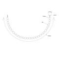 Lina 3 metrowa z mlecznymi kloszami DORADO ROPE 3m LED do salonu LP-002/3M CCT Light Prestige