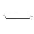Elegancki kinkiet BODO 90cm do nowoczesnej łazienki czarny LP-789/1W 90 BK Light Prestige