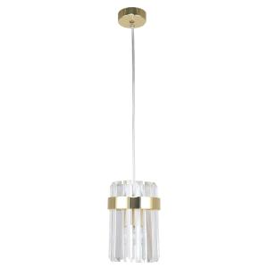 Lampa wisząca  z szklanym eleganckim kloszem kolekcja VETRO złota LP-2910/1P GD Light Prestige
