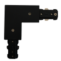 Łącznik szynowy katowy "L" 1F czarny LP-552-S-BK Light Prestige