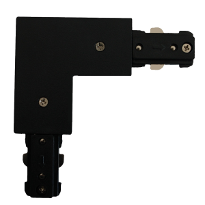 Łącznik szynowy katowy "L" 1F czarny LP-552-S-BK Light Prestige