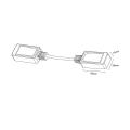 Łącznik natynkowy linka Magnetic Slim biały LP-656-MAG SLIM łącznik linka SM WH Light Prestige
