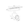 Reflektor Magnetic Slim Veltra 10W LED 3000K biały LP-606-MAG SLIM 10W 3WH Light Prestige