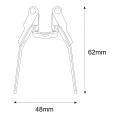Uchwyt montażowy podtynkowy Magnetic Slim LP-656-MAG SLIM RS uchwyt Light Prestige