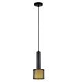 Nowoczesna lampa wisząca AMO z designerskim czarnym kloszem na E27 LP-0702/1P BK Light Prestige