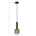 Nowoczesna lampa wisząca AMO z designerskim czarnym kloszem na E27 LP-0702/1P BK Light Prestige