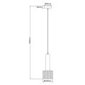 Nowoczesna lampa wisząca AMO z designerskim czarnym kloszem na E27 LP-0702/1P BK Light Prestige
