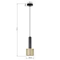 Minimalistyczna lampa wisząca AMO nad stolik kawowy z siatkowym kloszem LP-0702/1P GD Light Prestige