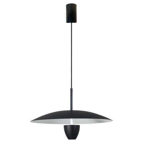 Nowoczesna lampa wisząca UFO M czarna zintegrowany LED CCT LP-0408/1P M BK Light Prestige