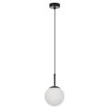 Lampa wisząca ozdobna DORADO czarna do sypialni szklany klosz LP-002/1P BK Light Prestige