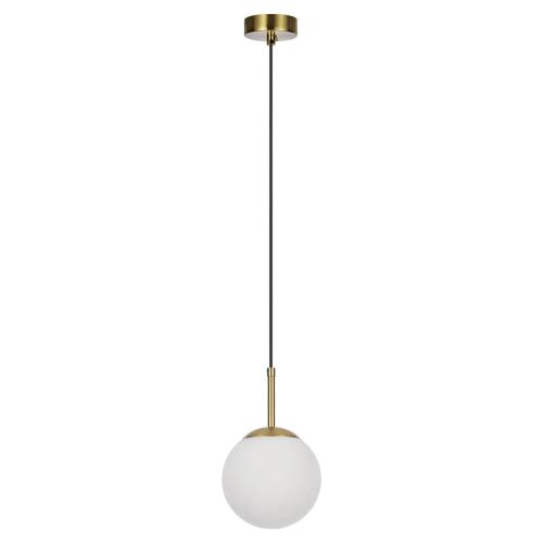 Klasyczna lampa wisząca złote DORADO z eleganckim mlecznym kloszem LP-002/1P Light Prestige