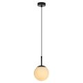 Klasyczna lampa wisząca złote DORADO z eleganckim mlecznym kloszem LP-002/1P Light Prestige