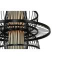 Lampa ASTRA wykonana z czarnego rattanu w stylu boho na E27 LP-3110/1P BK Light Prestige