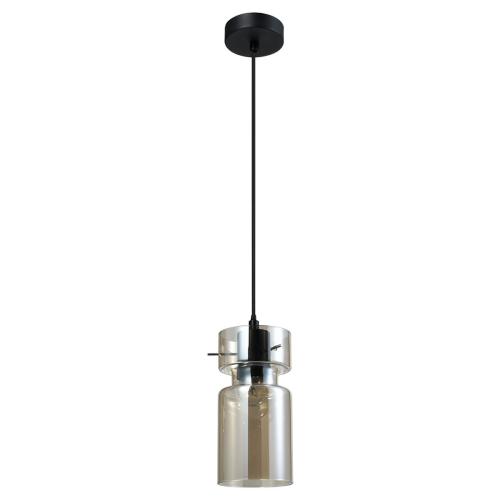 Lampa wisząca NIVIO z dymnym szklanym kloszem w loftowym stylu E27 LP-2811/1P AM Light Prestige