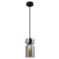 Lampa wisząca NIVIO z dymnym szklanym kloszem w loftowym stylu E27 LP-2811/1P AM Light Prestige