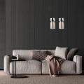 Nowoczesna lampa z dwoma zwisami do salonu NIVIO przydymione szklane klosze LP-2811/2L AM Light Prestige