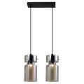 Nowoczesna lampa z dwoma zwisami do salonu NIVIO przydymione szklane klosze LP-2811/2L AM Light Prestige