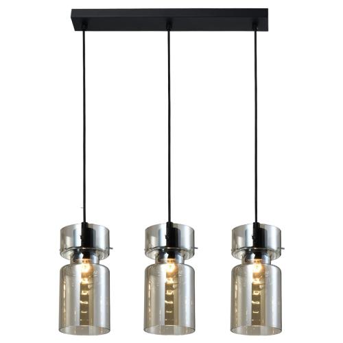 Elegancka lampa NIVIO potrójna z szklanymi kloszami do jadalni 3xE27 LP-2811/3L AM Light Prestige