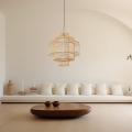 Designerska lampa wisząca STELA z ratanowym kloszem do sypialni LP-2026/1P Light Prestige