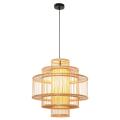 Designerska lampa wisząca STELA z ratanowym kloszem do sypialni LP-2026/1P Light Prestige