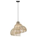 Lampa wisząca SHELLA 60cm z ratanowym kloszem do salonu na gwint E27 LP-1806/1P 60cm Light Prestige