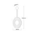 Kinkiet ścienny BELL transparentny szklany klosz zintegrowane światło LED CCT LP-1702/1W TR Light Prestige