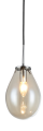 Lampa wisząca FONDI zwis z szklanym kloszem w kształcie łezki  LP-1214/1P Light Prestige