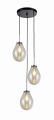 Lampa wisząca z rodziny FONDI do eleganckiego salonu – szklane klosze LP-1214/3P Light Prestige