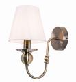Kinkiet klasyczny GRADO złoty do salonu z materiałowym kloszem LP-888/1W Light Prestige