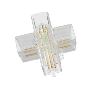 Łącznik X elektryczny do oświetlenia modułowego Geometric System New LP-0209 łącznik X empty Light Prestige