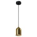 Lampa wisząca NILO złota stylowy metalowy klosz nad stół, gwint GU10 LP-0110/1P GD Light Prestige