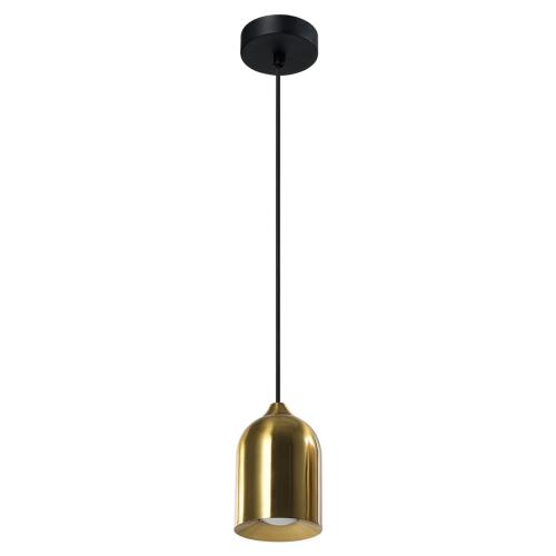 Lampa wisząca NILO złota stylowy metalowy klosz nad stół, gwint GU10 LP-0110/1P GD Light Prestige