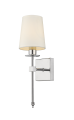 Klasyczna lampa ścienna CASOLI z chromowanym ramieniem i kloszem LP-2118/1W chrom Light Prestige