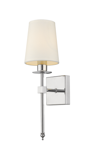 Klasyczna lampa ścienna CASOLI z chromowanym ramieniem i kloszem LP-2118/1W chrom Light Prestige