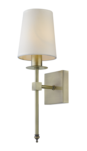 Elegancki kinkiet CASOLI z abażurem do sypialni LP-2118/1W patyna Light Prestige