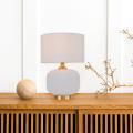 Stylowa lampka nocna TAMIZA 48cm, biały klasyczny klosz, na gwint E27 LP-1515/1T small white Light Prestige