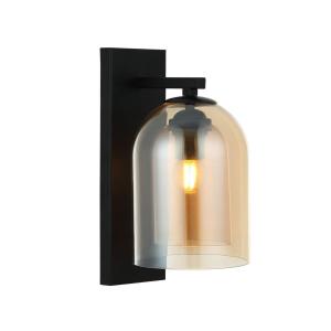 Kinkiet ELARIS z podwójnym szklanym kloszem gwint E27 do stylowej sypialni LP-8103/1W AM Light Prestige