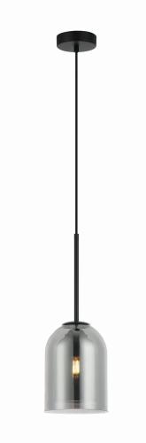 Lampa wisząca ELARIS do sypialni, szklany przydymiony klosz, gwint E27 LP-8103/1P SM Light Prestige