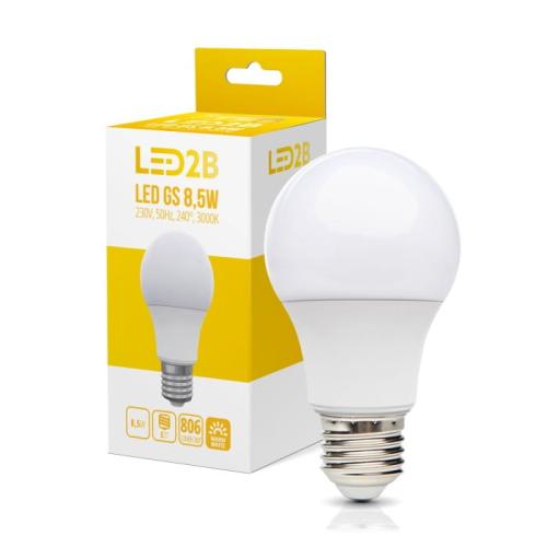 Żarówka LED 8,5W E27 barwa ciepła 3000K Kobi