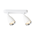 Minimalistyczny podwójny spot sufitowy CAMPANA 2xGU10 do sypialni LP-3103/2WS WH Light Prestige