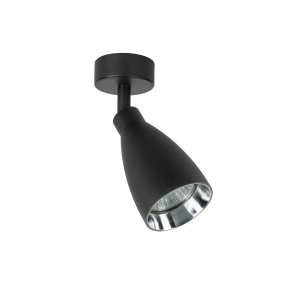 Czarny spot reflektorek sufitowy CAMPANA ruchomy gwint GU10 do salonu LP-3103/1WS BK Light Prestige