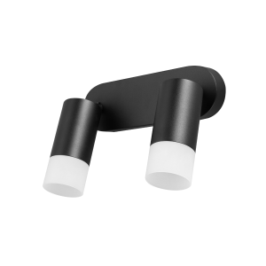 Czarna lampa sufitowa z reflektorkami SONAYA do salonu, gwint 2xGU10 LP-2803/2WS BK Light Prestige